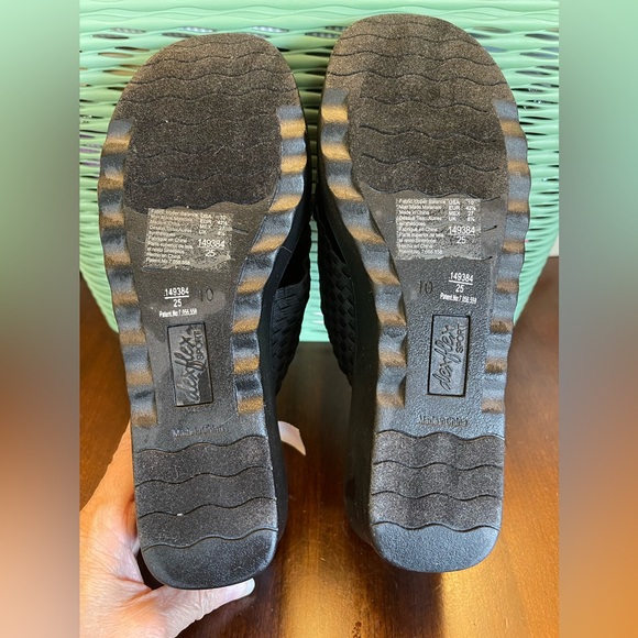 NWT Dexflex Sport Women's Wind Vent Black Wedge Sandals - Picture 8 of 8
